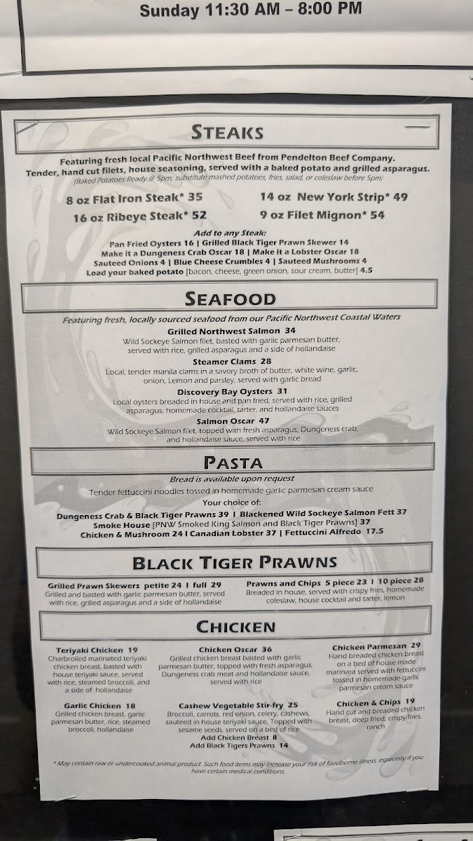 Downriggers on the Water Menu - Image 5